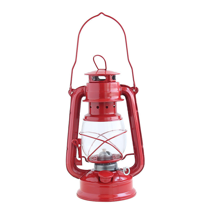 Illuminate Your Adventures with the Retro Kerosene Iron Portable Camping Lantern