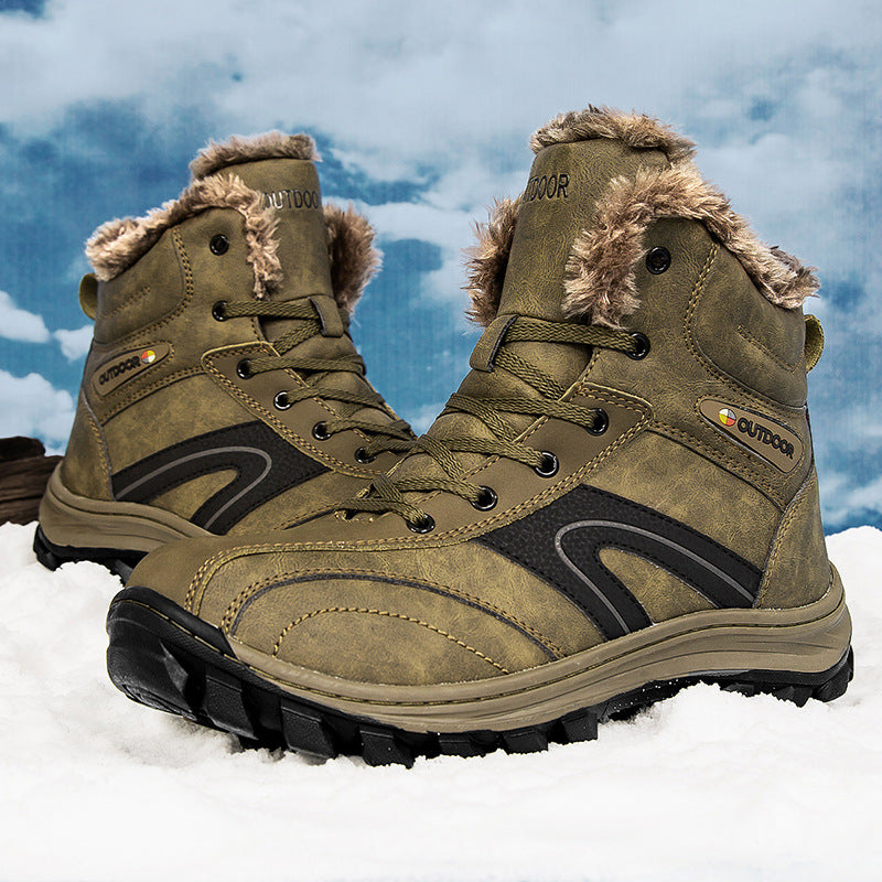 Cotton Winter Plus Velvet Warm Hiking Boots