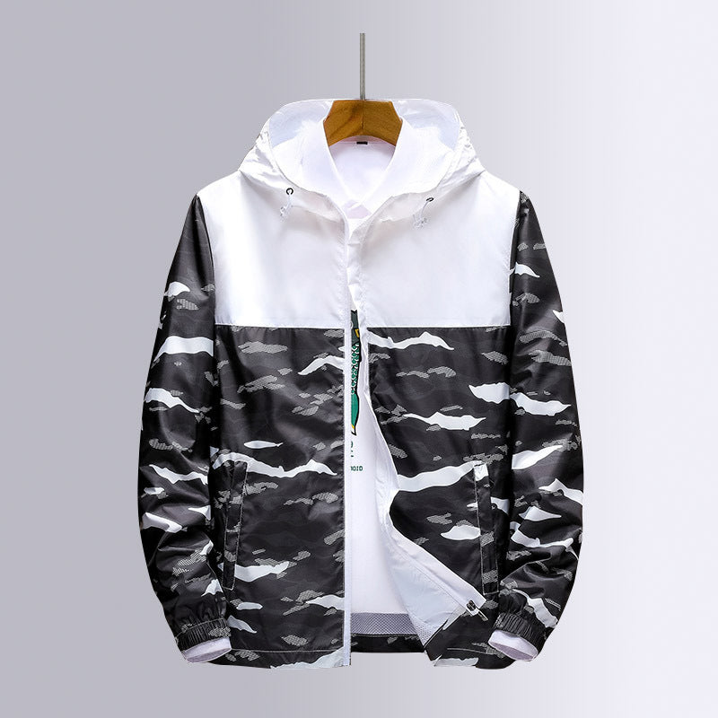Trendy Jacket Casual Sports Camouflage Windbreaker