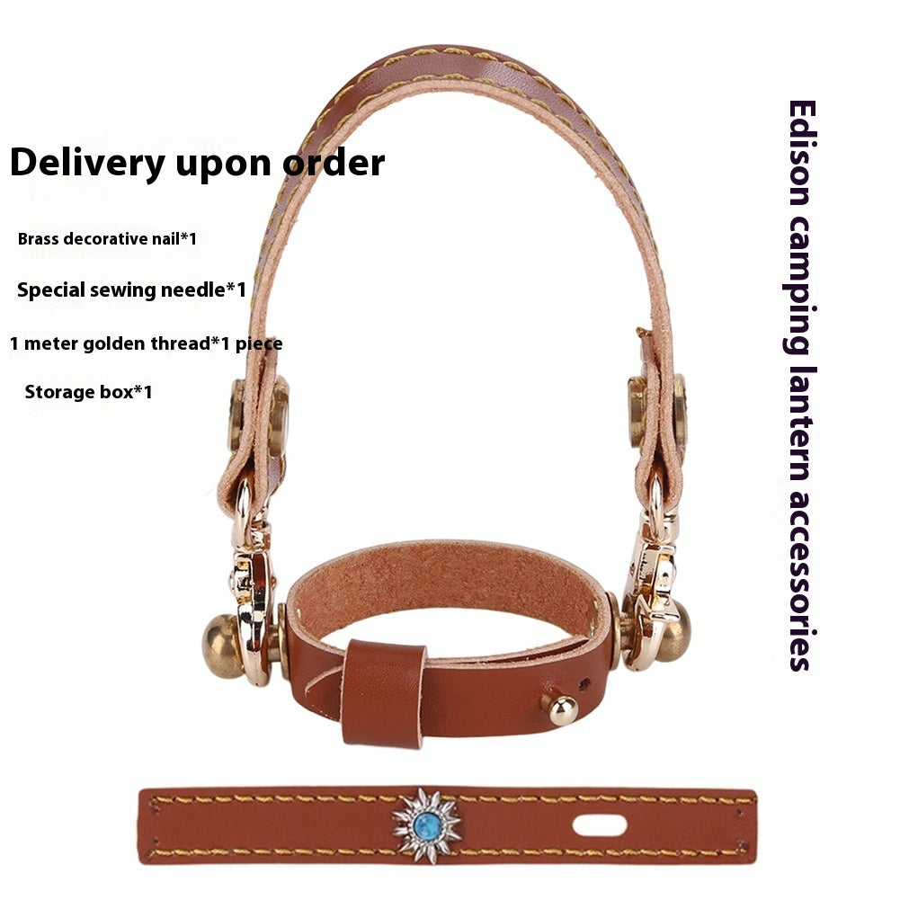 Leather Hang Rope 3-piece Suit Edison Camping Lantern