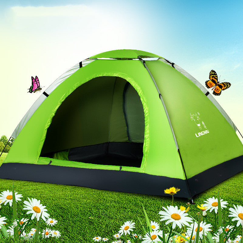 Single-layer camping outdoor tent