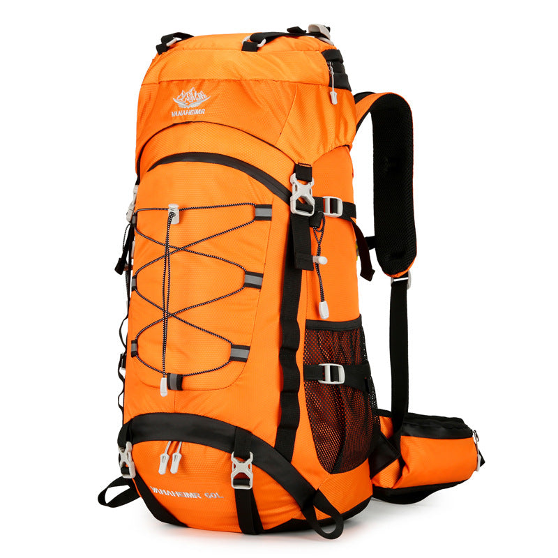 Outdoor Bag 60 Liters Large Capacity Hiking Backpack