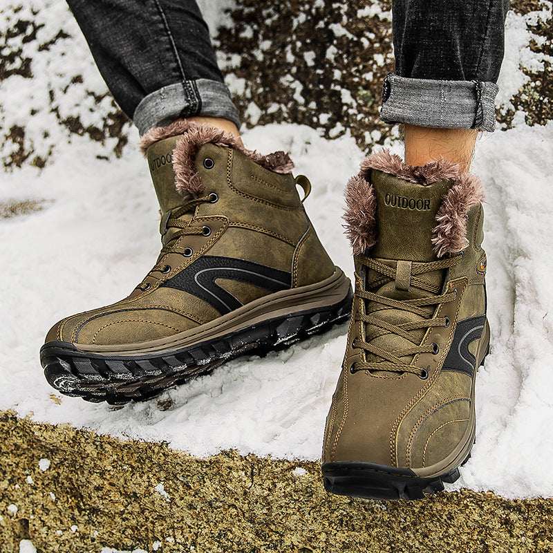 Cotton Winter Plus Velvet Warm Hiking Boots