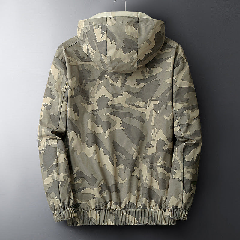 Men's Casual Hooded Camouflage Jacket