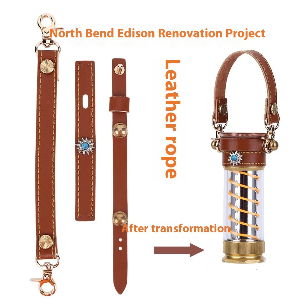 Leather Hang Rope 3-piece Suit Edison Camping Lantern