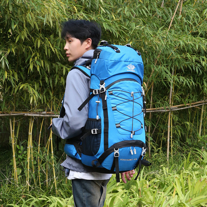 Outdoor Bag 60 Liters Large Capacity Hiking Backpack