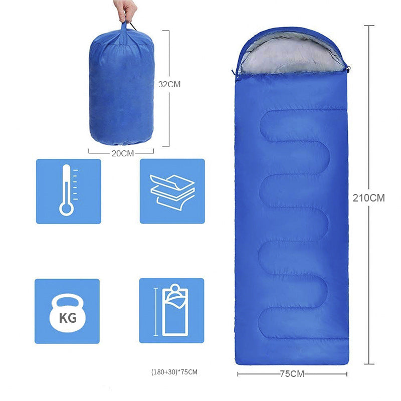 Envelope Outdoor Camping Thickening Hollow Sleeping Bag